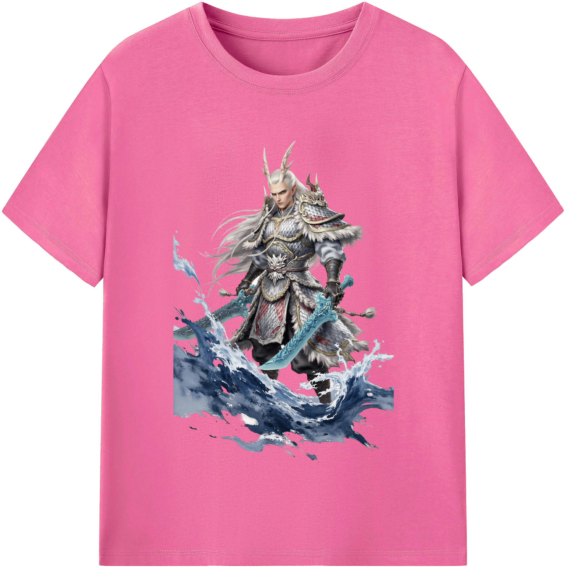 （画像用） Ne Zha 2 ナタ 魔童の大暴れ レディースカジュアルプリントTシャツ（綿100％）